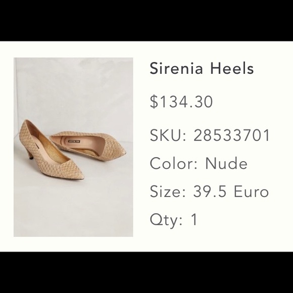 All black heels from Anthropologie worn once - Picture 6 of 6